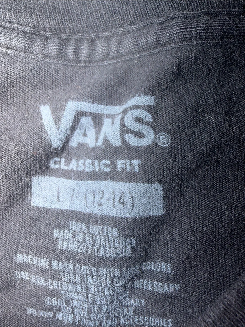 Vans Black Long-Sleeve Shirt